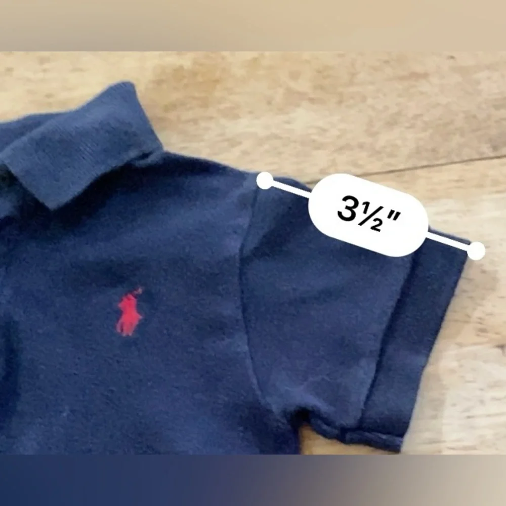Vintage Ralph Lauren Infant Sz M‎ (6-12m) Navy Soft Cotton Bodysuit